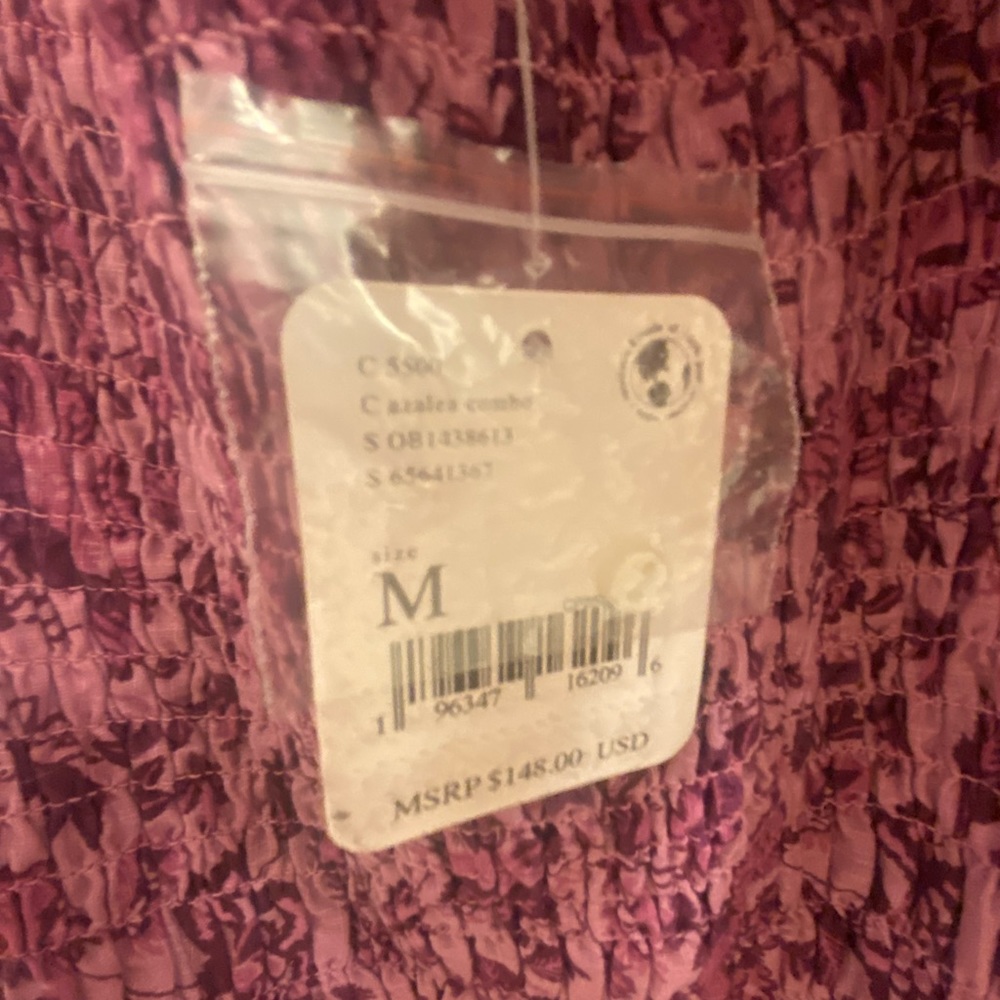 NWT Free People Azalea Combo Balloon Sleeve Mini Dress - Picture 7 of 7